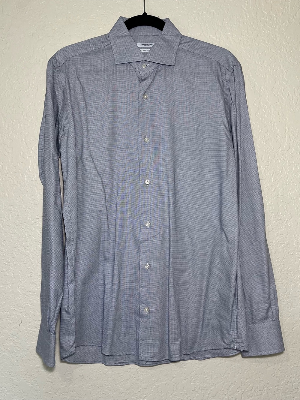 Gutteridge Men's Long-Sleeve Patterned Dress Shirt